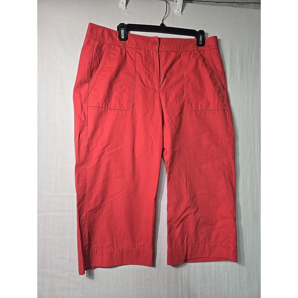 Talbots Women's 12 Petite Heritage Khaki Pants Chinos Dark Pink